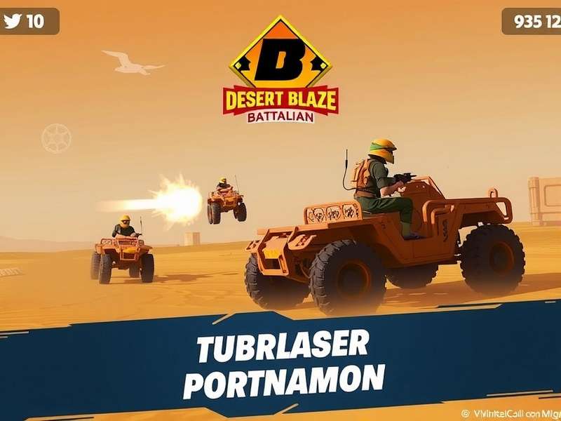 Desert Blaze Battalion Gameplay Screenshot